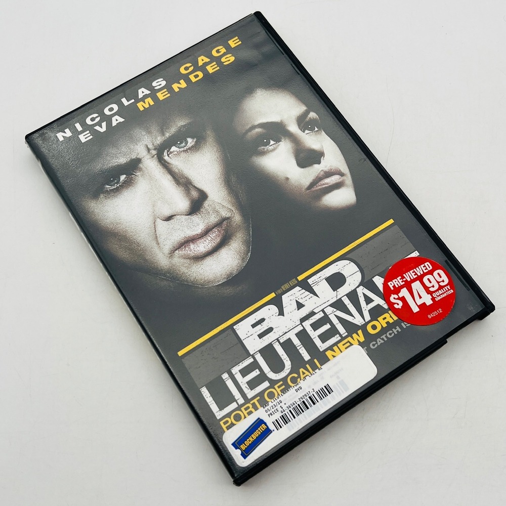 Bad Lieutenant Port of Call New Orleans DVD Nicolas Cage Eva Mendes Blockbuster